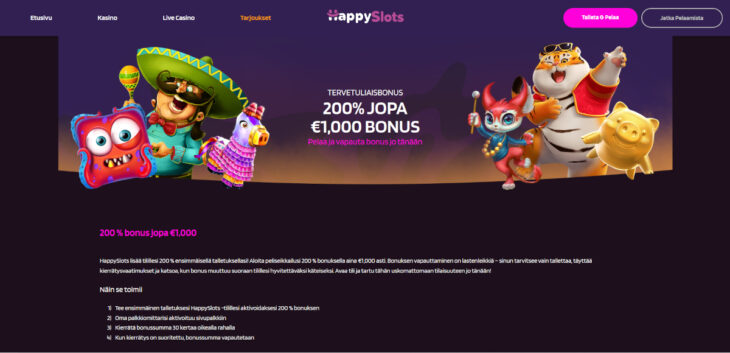 happy slots bonus